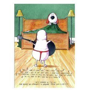 Jim Tweedy's Friendly Doggies Open Edition Art Print 'THE ROMANTIC DITTY' Sealed